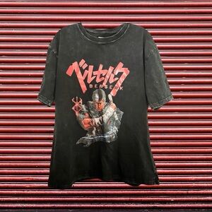 Reproduction Berserk Anime “Fade” Black Graphic T-Shirt